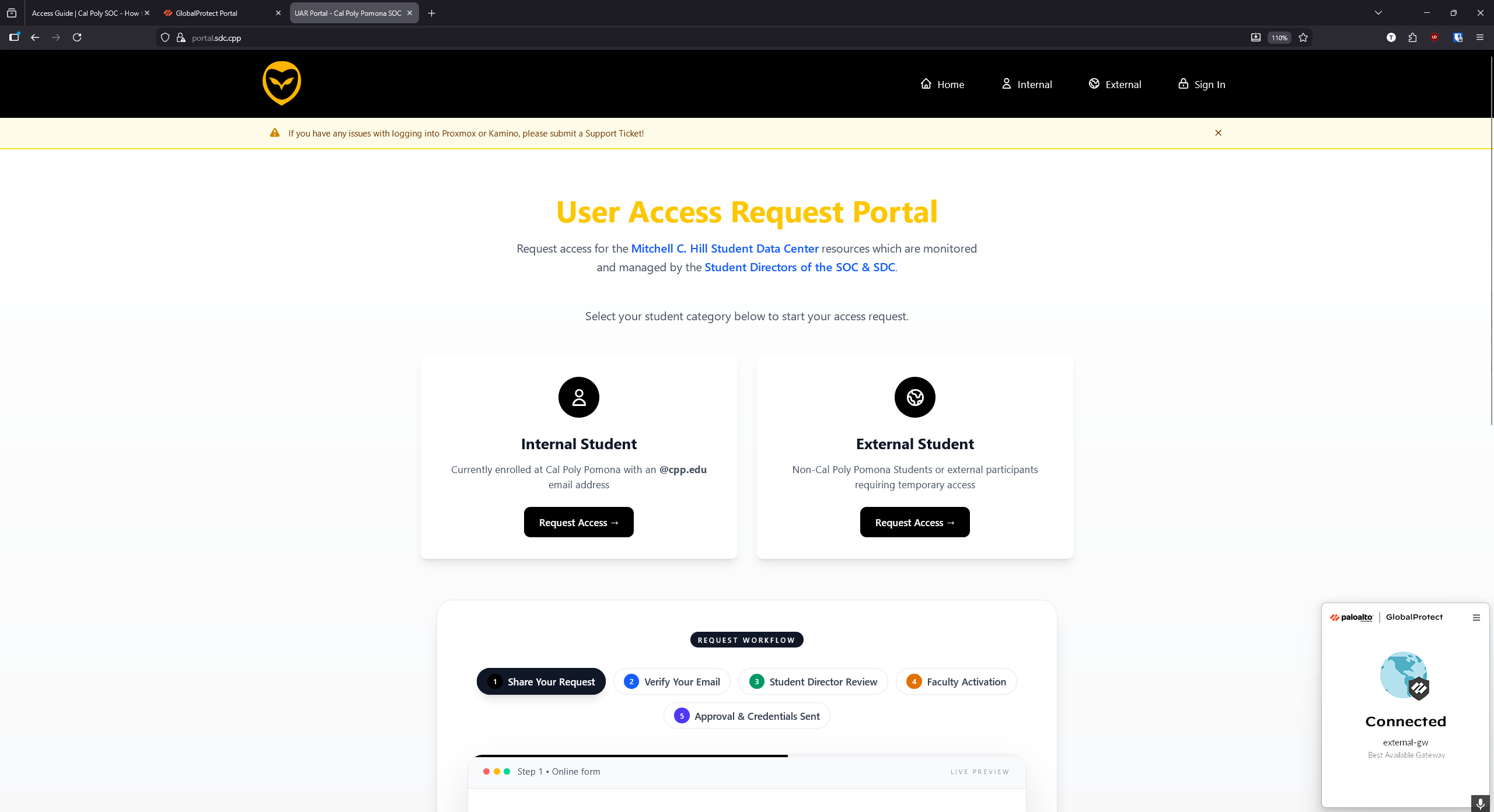SDC Portal account creation